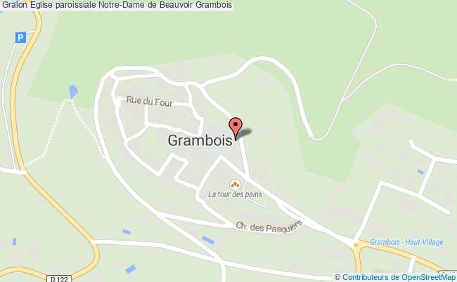 plan Eglise Paroissiale Notre-dame De Beauvoir Grambois Grambois