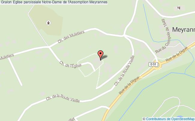 plan Eglise Paroissiale Notre-dame De L'assomption Meyrannes Meyrannes