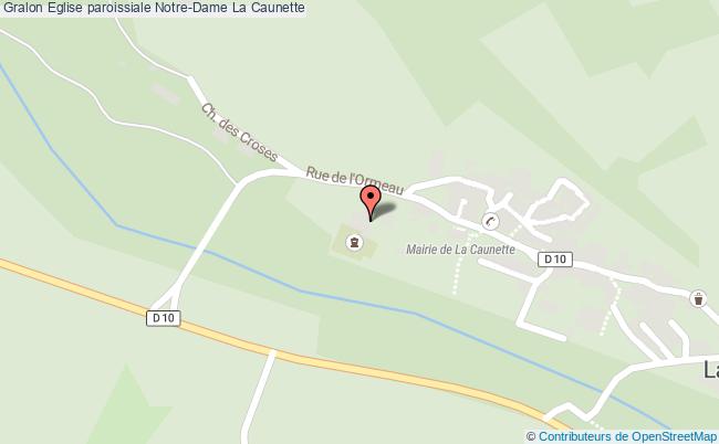 plan Eglise Paroissiale Notre-dame La Caunette La Caunette