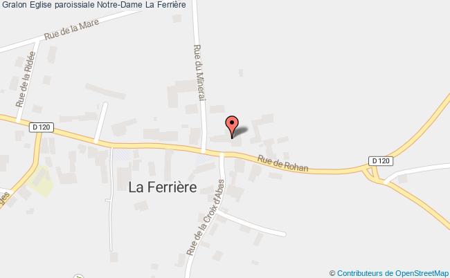 plan Eglise Paroissiale Notre-dame La Ferrière La Ferrière