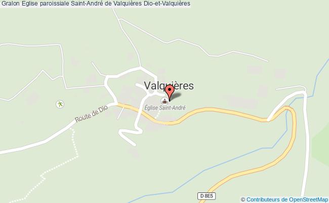 plan Eglise Paroissiale Saint-andré De Valquières Dio-et-valquières Dio-et-Valquières