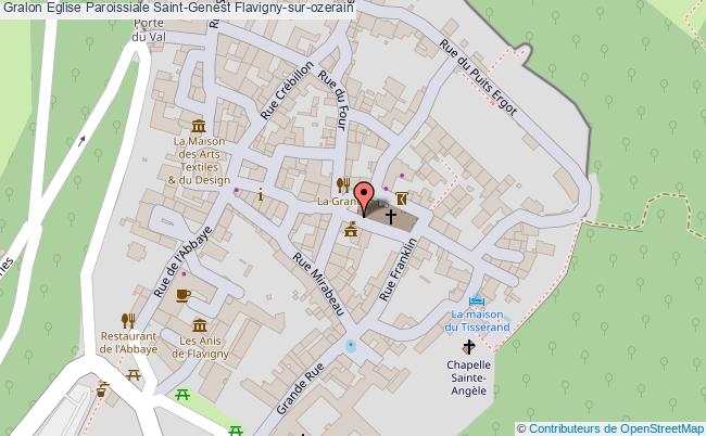 plan Eglise Paroissiale Saint-genest Flavigny-sur-ozerain Flavigny-sur-ozerain