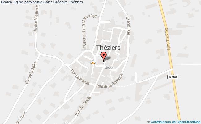 plan Eglise Paroissiale Saint-grégoire Théziers Théziers
