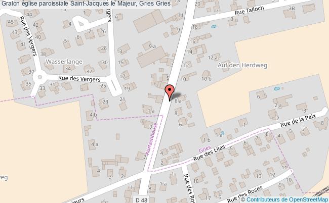 plan église Paroissiale Saint-jacques Le Majeur, Gries Gries Gries