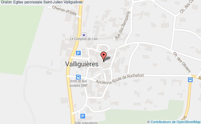 plan Eglise Paroissiale Saint-julien Valliguières Valliguières