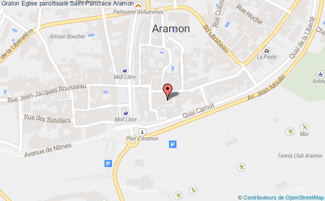 plan Eglise Paroissiale Saint-pancrace Aramon Aramon
