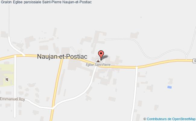 plan Eglise Paroissiale Saint-pierre Naujan-et-postiac Naujan-et-Postiac