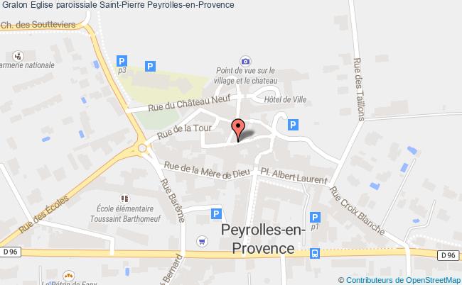 plan Eglise Paroissiale Saint-pierre Peyrolles-en-provence Peyrolles-en-Provence