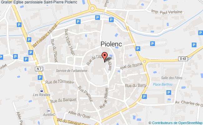 plan Eglise Paroissiale Saint-pierre Piolenc Piolenc