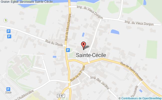 plan Eglise Paroissiale Sainte-cécile Sainte-Cécile