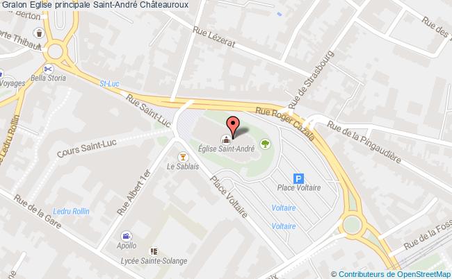 plan Eglise Principale Saint-andré Châteauroux Châteauroux