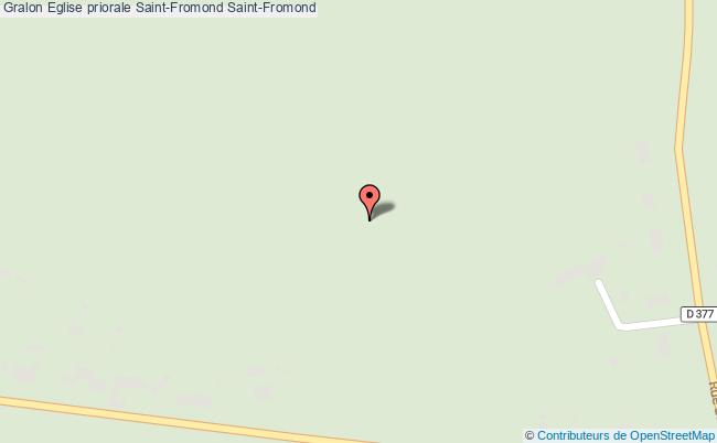 plan Eglise Priorale Saint-fromond Saint-fromond Saint-Fromond