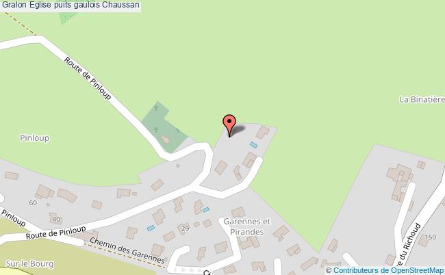 plan Eglise Puits Gaulois Chaussan Chaussan