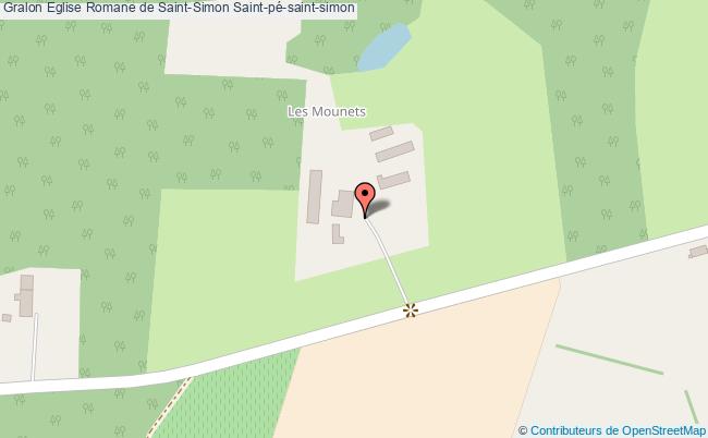 plan Eglise Romane De Saint-simon Saint-pé-saint-simon Saint-pé-saint-simon
