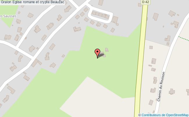 plan Eglise Romane Et Crypte Beauzac Beauzac