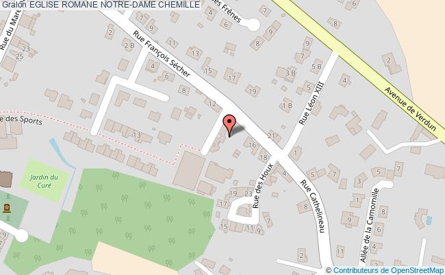 plan Eglise Romane Notre-dame Chemille CHEMILLE