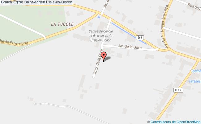 plan Eglise Saint-adrien L'isle-en-dodon L'Isle-en-Dodon