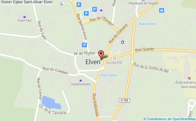 plan Eglise Saint-alban Elven Elven