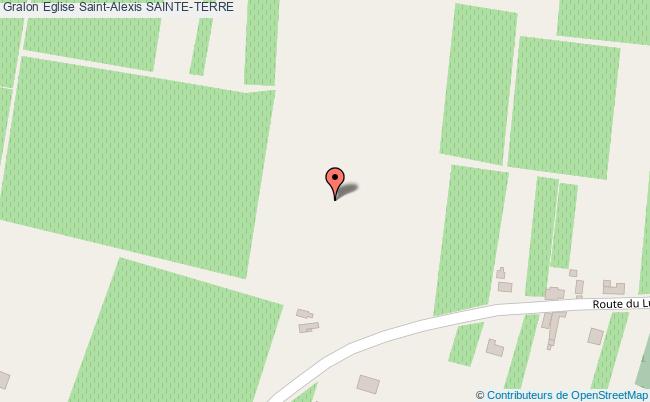 plan Eglise Saint-alexis Sainte-terre SAINTE-TERRE