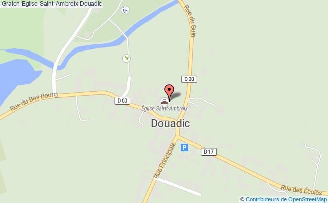 plan Eglise Saint-ambroix Douadic Douadic