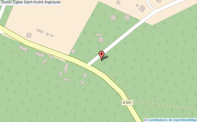 plan Eglise Saint-andré Argelouse Argelouse