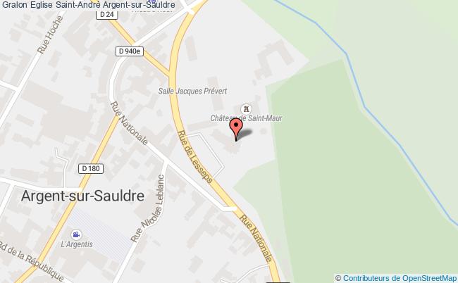 plan Eglise Saint-andré Argent-sur-sauldre Argent-sur-Sauldre