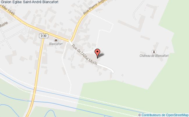 plan Eglise Saint-andré Blancafort Blancafort