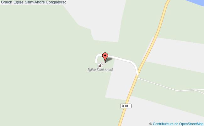 plan Eglise Saint-andré Conqueyrac Conqueyrac