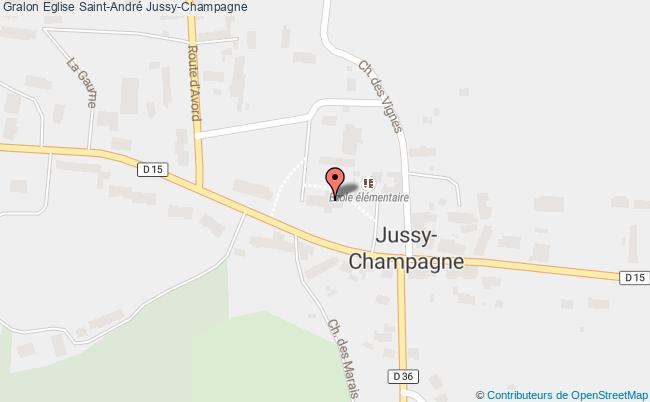 plan Eglise Saint-andré Jussy-champagne Jussy-Champagne