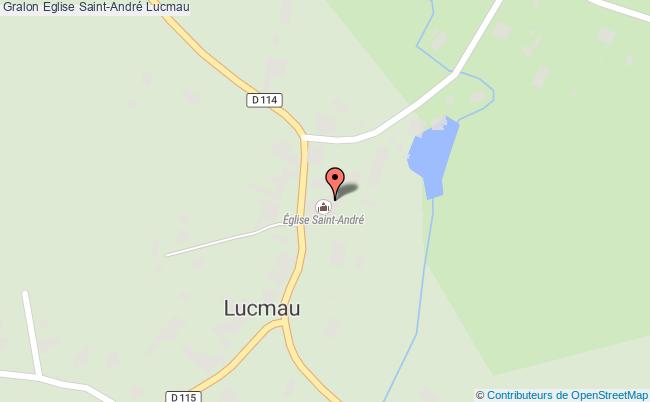 plan Eglise Saint-andré Lucmau Lucmau
