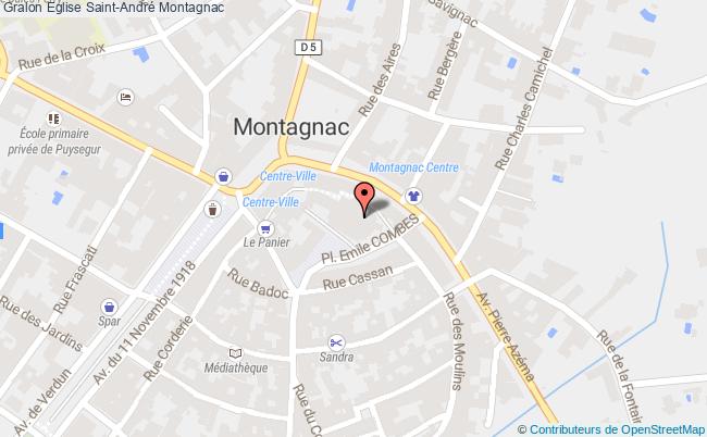 plan Eglise Saint-andré Montagnac Montagnac