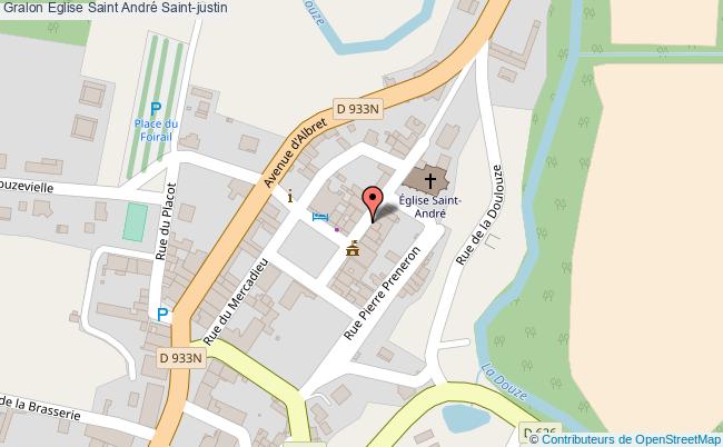 plan Eglise Saint André Saint-justin Saint-justin