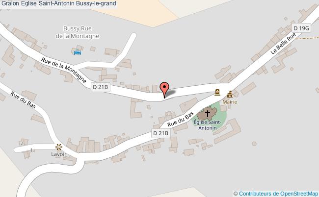 plan Eglise Saint-antonin Bussy-le-grand Bussy-le-grand