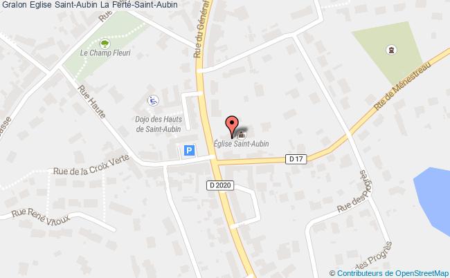 plan Eglise Saint-aubin La Ferté-saint-aubin La Ferté-Saint-Aubin