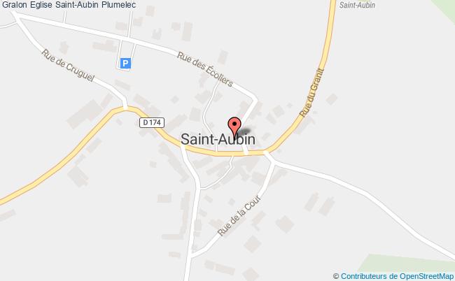 plan Eglise Saint-aubin Plumelec Plumelec