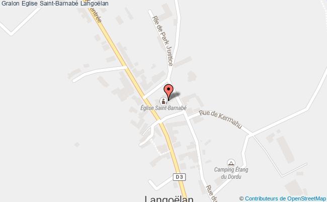 plan Eglise Saint-barnabé Langoëlan Langoëlan