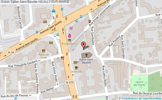 plan Eglise Saint-baudile Neuilly-sur-marne NEUILLY-SUR-MARNE