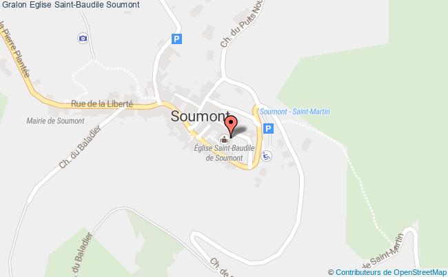 plan Eglise Saint-baudile Soumont Soumont