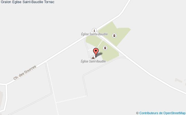 plan Eglise Saint-baudile Tornac Tornac
