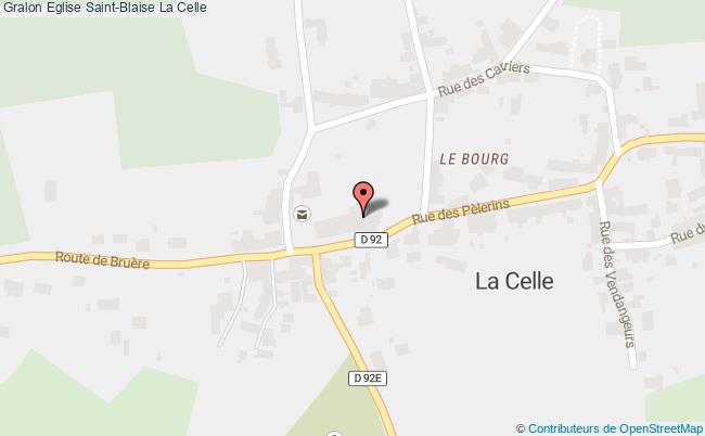 plan Eglise Saint-blaise La Celle La Celle