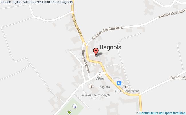 plan Église Saint-blaise-saint-roch Bagnols Bagnols