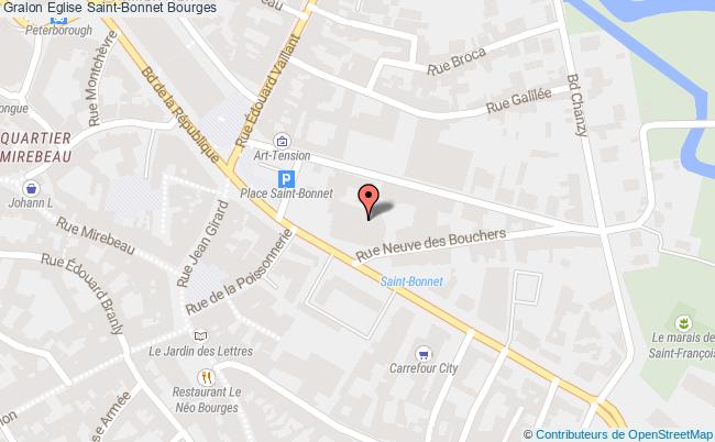 plan Eglise Saint-bonnet Bourges Bourges