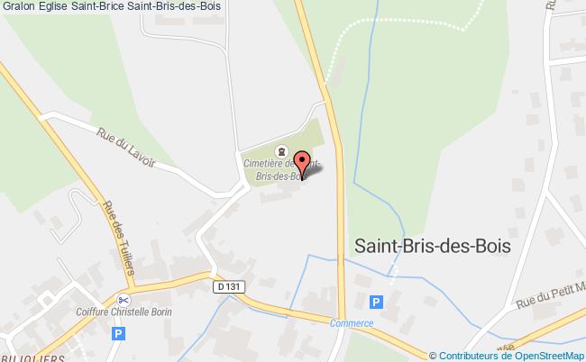 plan Eglise Saint-brice Saint-bris-des-bois Saint-Bris-des-Bois