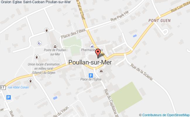 plan Eglise Saint-cadoan Poullan-sur-mer Poullan-sur-Mer