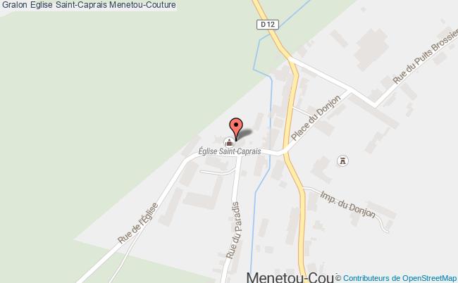 plan Eglise Saint-caprais Menetou-couture Menetou-Couture