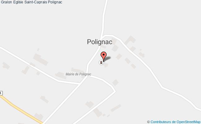 plan Eglise Saint-caprais Polignac Polignac