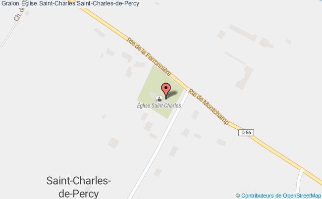 plan Eglise Saint-charles Saint-charles-de-percy Saint-Charles-de-Percy