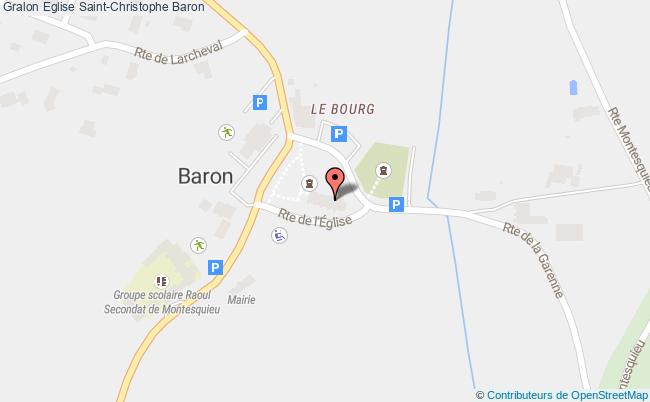 plan Eglise Saint-christophe Baron Baron