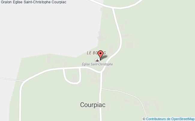 plan Eglise Saint-christophe Courpiac Courpiac