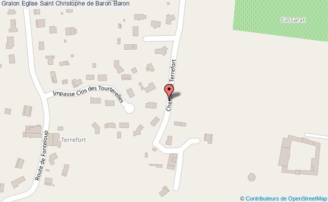 plan Eglise Saint Christophe De Baron Baron Baron